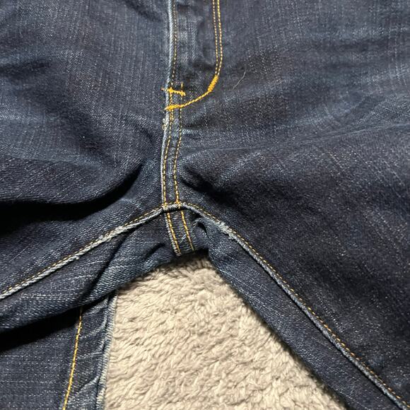 Raleigh Jeans Womens 27 (31x34) Denim Blue Straight Long White Oak Denim ** - Picture 11 of 13